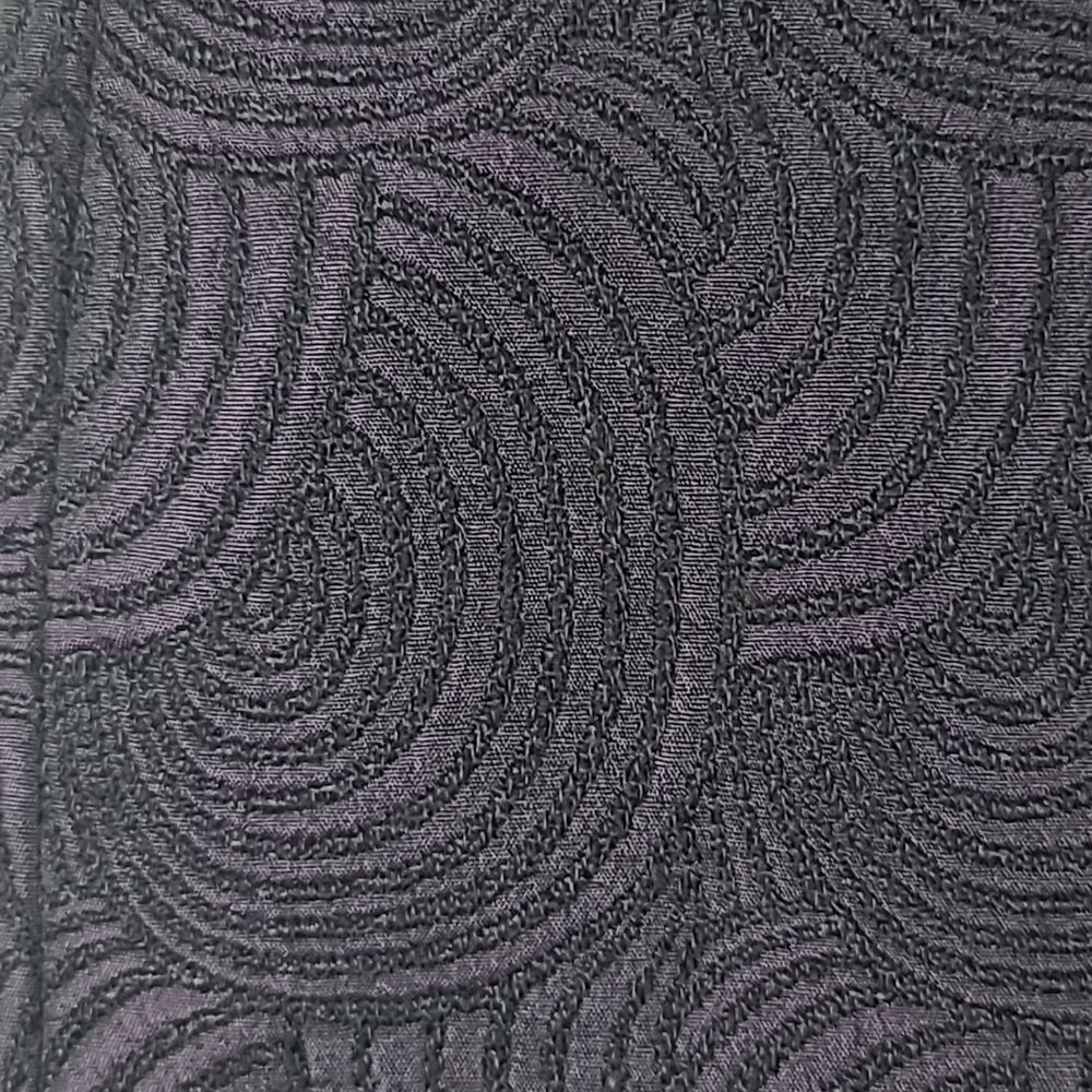 Ann Taylor Deep Purple Wool Blend Embroidered Circles Tailored Pencil Skirt -0 - Picture 5 of 10